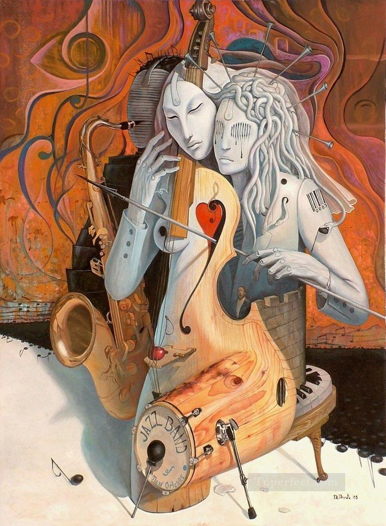 women as musical instruments Fantasy Oil Paintings